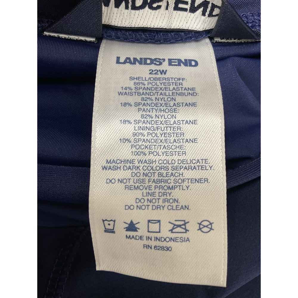 Lands End Plus Size Womens Swim Board Shorts Size 22W. NWOT Panty Lined - Picture 2 of 8